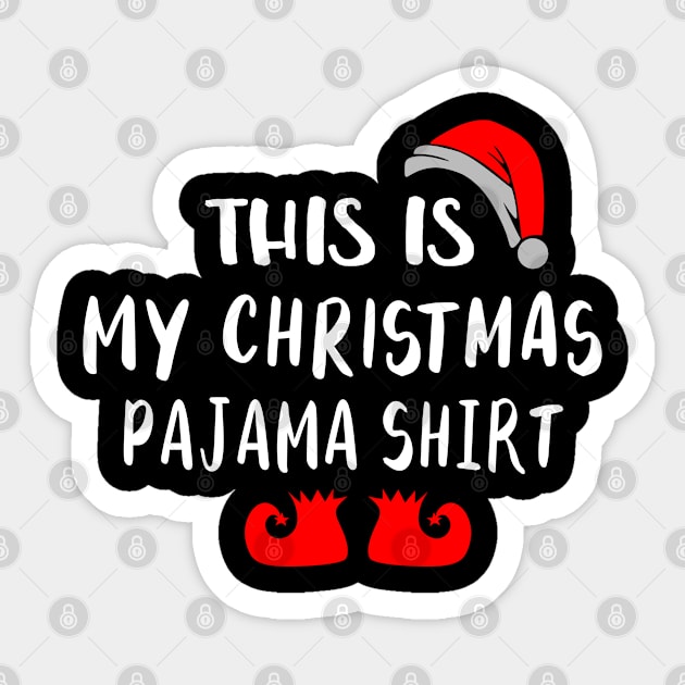 This Is My Christmas Pajama Shirt Sticker by Success shopping